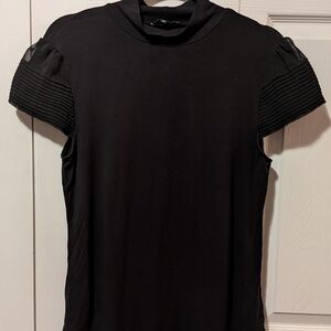 Anne Klein Black Short Sleeve Top